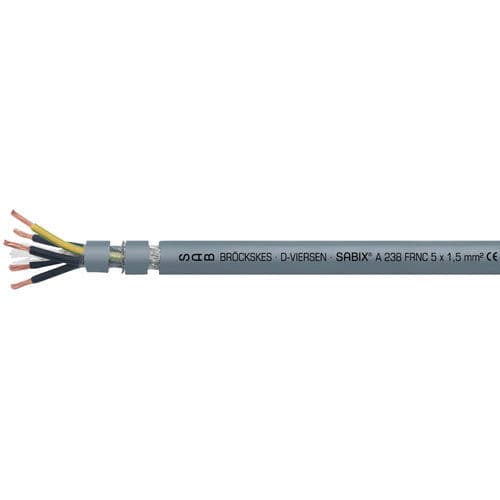 Câble électrique sans halogène - SABIX® A 238 FRNC - SAB BROECKSKES GMBH & Co. KG - d'alimentation / isolé / à retardateur de flamme