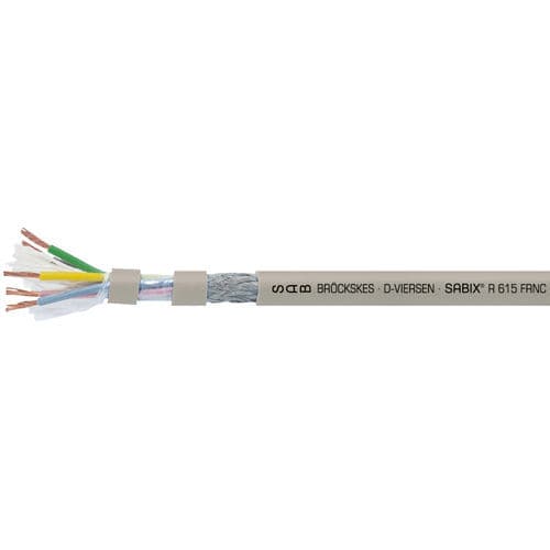 Câble électrique sans halogène - SABIX® R 615 FRNC - SAB BROECKSKES GMBH & Co. KG - de données / DIN / isolé