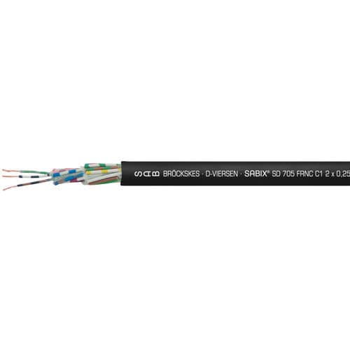 Câble électrique de sécurité incendie - SABIX® SD 705 FRNC C1 - SAB BROECKSKES GMBH & Co. KG - d'alimentation / de données / DIN