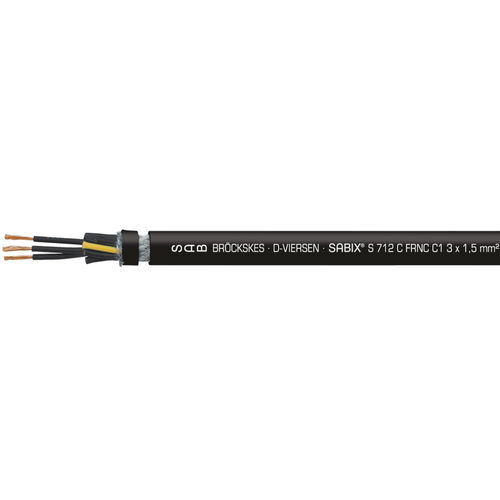 Câble électrique de sécurité incendie - SABIX® S 712 C FRNC C1 - SAB BROECKSKES GMBH & Co. KG - d'alimentation / isolé / à retardateur de flamme