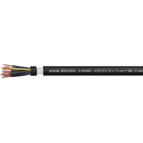 Câble électrique de grande flexibilité - S 960 - SAB BROECKSKES GMBH & Co. KG - de données / DIN / isolé