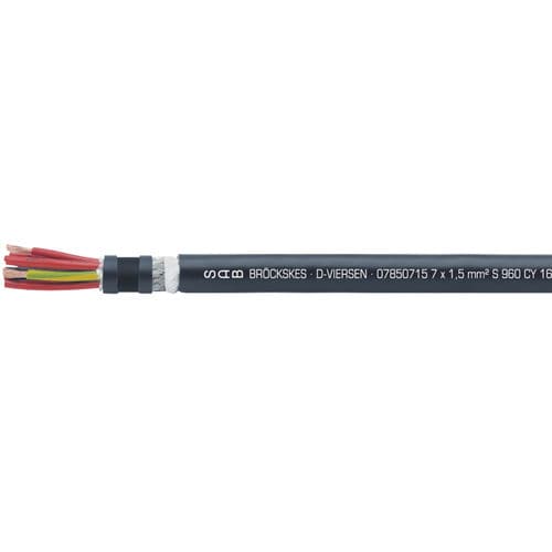 Câble électrique de grande flexibilité - S 960 CY - SAB BROECKSKES GMBH & Co. KG - d'alimentation / DIN / isolé