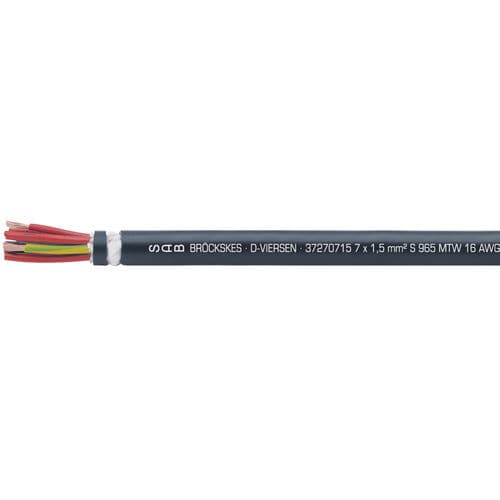 Câble électrique de grande flexibilité - S 965 MTW - SAB BROECKSKES GMBH & Co. KG - d'alimentation / DIN / isolé