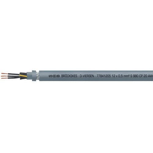 Câble électrique de grande flexibilité - S 980 CP  - SAB BROECKSKES GMBH & Co. KG - de données / DIN / isolé