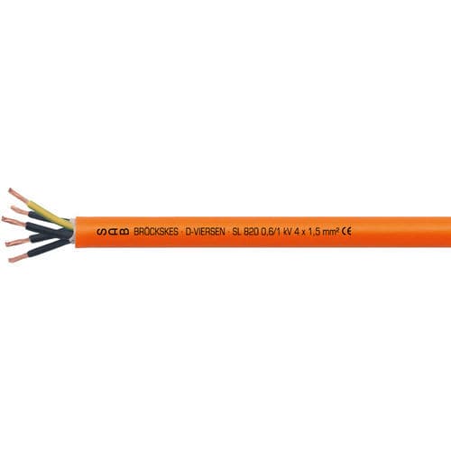 Câble électrique pour servomoteur - SL 820 - SAB BROECKSKES GMBH & Co. KG - d'alimentation / isolé / résistant à l'huile