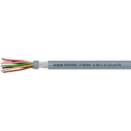 Câble électrique pour servomoteur - SL 807 C - SAB BROECKSKES GMBH & Co. KG - d'alimentation / isolé / résistant à l'huile