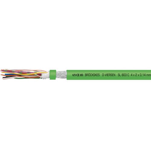 Câble électrique pour servomoteur - SL 803 C - SAB BROECKSKES GMBH & Co. KG - RF / isolé / résistant à l'huile