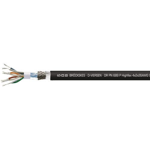 Câble électrique Ethernet - DR PN 689 P Highflex - SAB BROECKSKES GMBH & Co. KG - de données / RJ45 / isolé