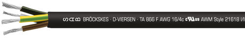 Câble électrique d'alimentation - TA 866 F - SAB BROECKSKES GMBH & Co. KG - DIN / coaxial / isolé