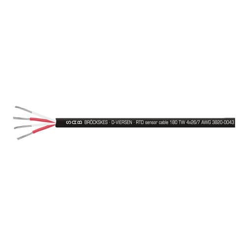 Câble électrique pour capteur RTD - 3820 series - SAB BROECKSKES GMBH & Co. KG - d'alimentation / avec écran en cuivre / en cuivre