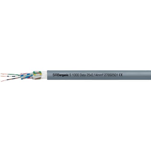 Câble électrique de données - SABorganic S 1000 - SAB BROECKSKES GMBH & Co. KG - d'alimentation / DIN / isolé
