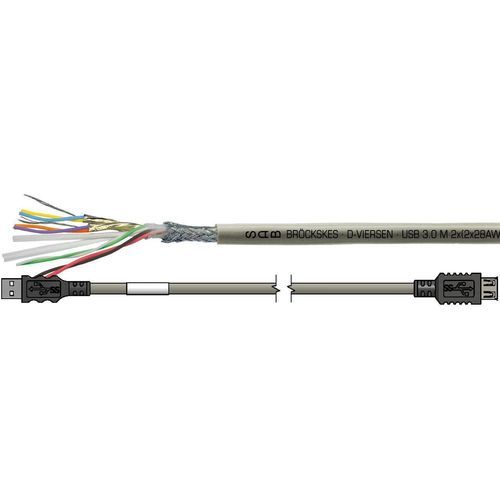 Câble électrique de données - SAB BROECKSKES GMBH & Co. KG - d'alimentation / USB 3.0 / blindé