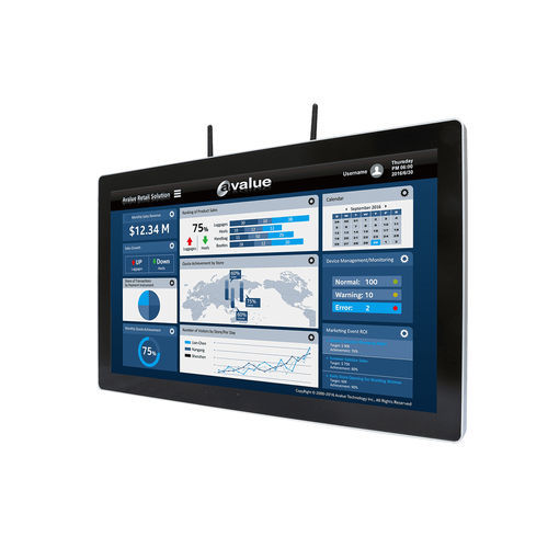 Panel PC à écran tactile multi-points - SID-21WR2 - Avalue Technology Inc. - TFT LCD / à écran tactile capacitif PCAP / rétroéclairage à LED
