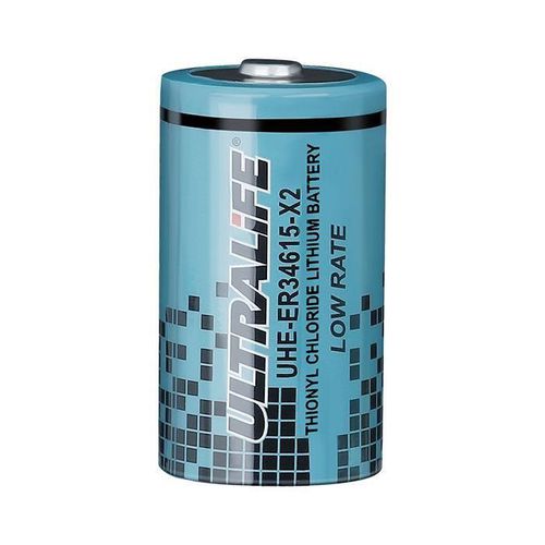 Batterie Li-SoCl2 - UHE-ER34615-X2 - Ultralife Corporation - type D / 3 V / pour éclairage de secours