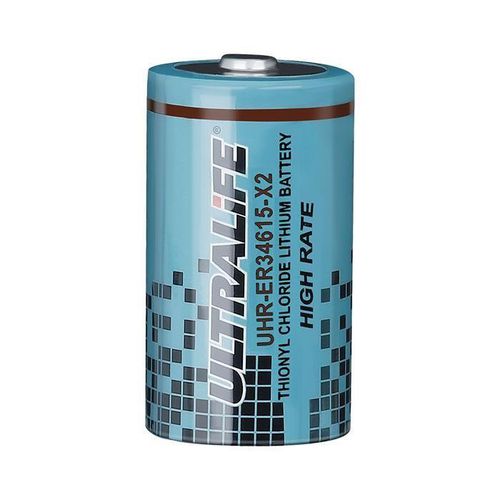 Batterie Li-SoCl2 - UHR-ER34615-X2 - Ultralife Corporation - type D / 3 V / pour éclairage de secours