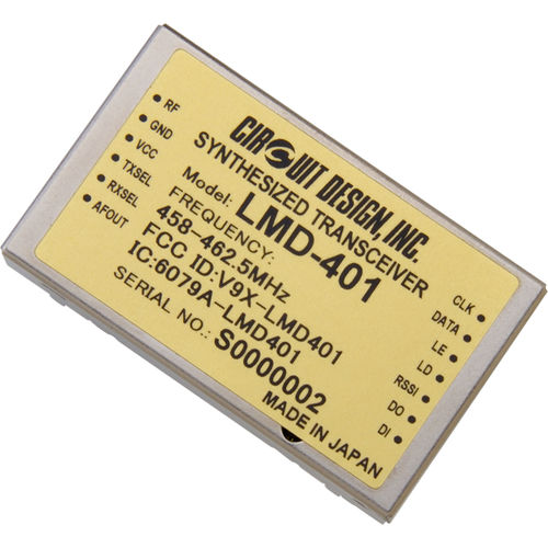 Module émetteur-récepteur RF - LMD-401 - Circuit Design, Inc. - FSK / pour télécommande / de télémesure