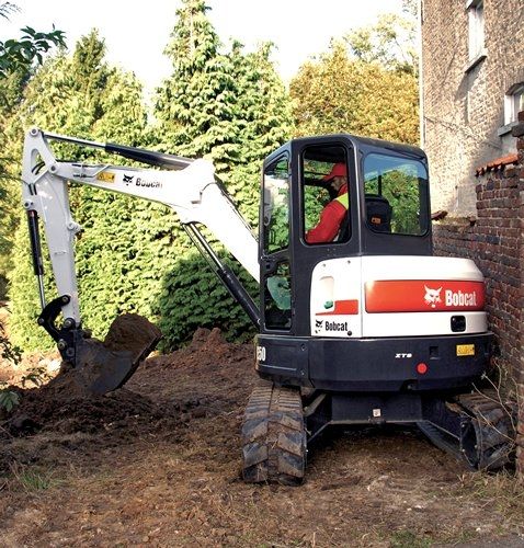 Mini pelle - E50 - BOBCAT - sur chenilles / Tier 4 intermédiaire / pour chantier de construction