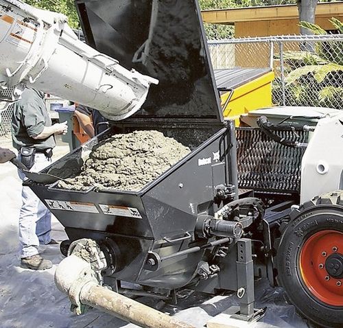 Pompe à béton pour chargeuse - BOBCAT - pour chantier