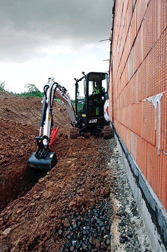Mini pelle - E20 - BOBCAT - sur chenilles / Tier 4 intermédiaire / pour chantier de construction