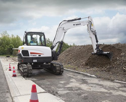 Pelleteuse midi - E80 - BOBCAT - sur chenilles / Tier 4 intermédiaire / pour chantier de construction