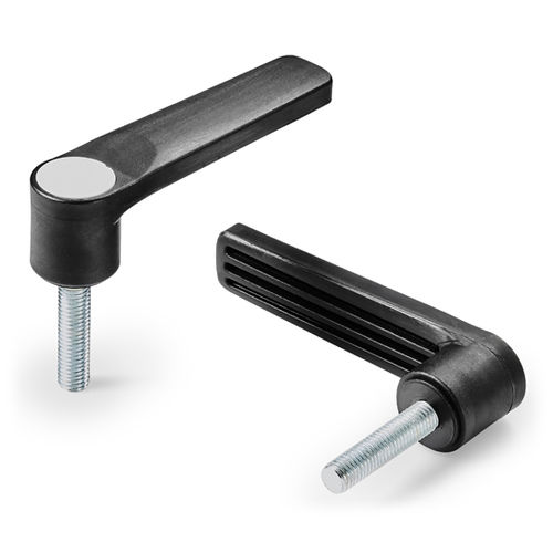 Manette indexable en acier - A149 - Boteco - à poignée plastique / avec insert fileté