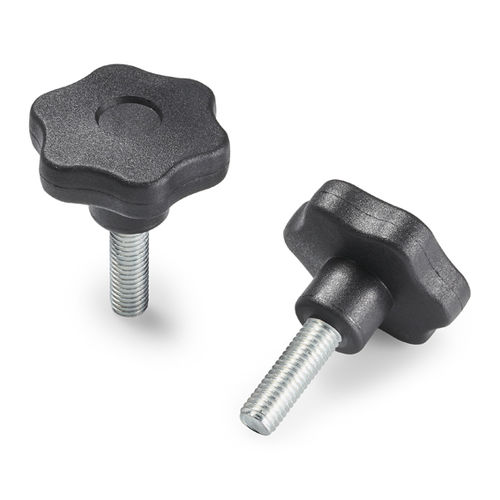 Bouton moleté - F178 - Boteco - en étoile / en acier / en polyamide