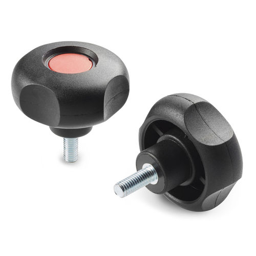 Bouton moleté - G747 - Boteco - fileté / croisillon / en polyamide