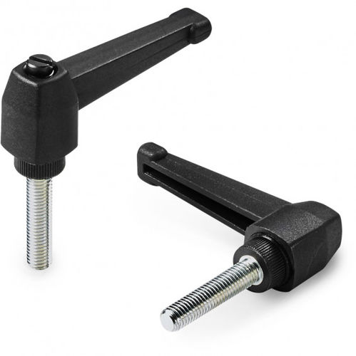 Manette indexable en acier - A573 - Boteco - en technopolymère / avec insert fileté