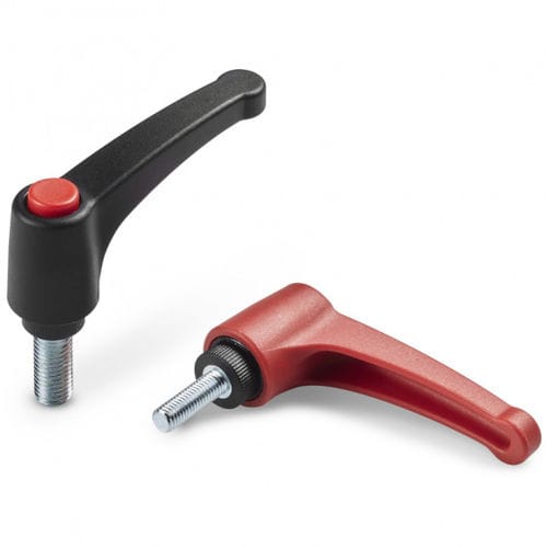 Manette indexable en acier - A583 - Boteco - à poignée plastique / en technopolymère / avec insert taraudé