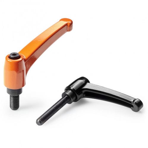 Manette indexable en acier - A593 - Boteco - avec insert fileté