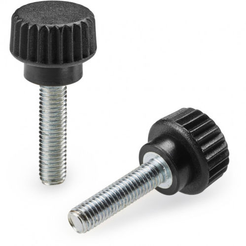 Bouton fileté - H759 - Boteco - moleté / rond / en acier