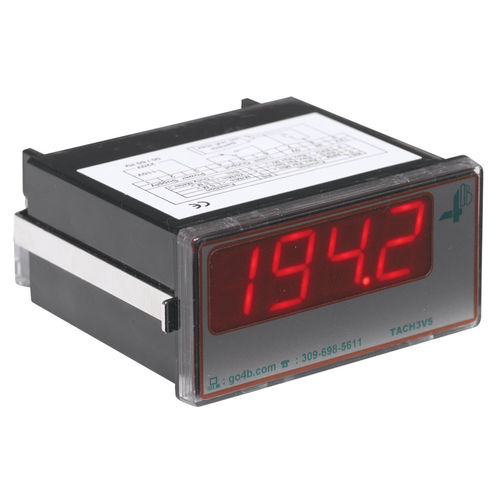 Tachymètre à contact - Tacho | TACH3V5 - 4B Braime Components - sur rail DIN / avec afficheur LED / à 4 chiffres