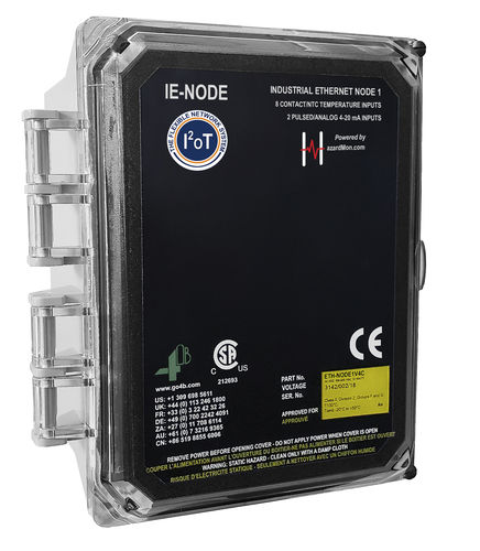 Système de surveillance de température - IE-NODE - 4B Braime Components - d'état pour machine / d'état et diagnostic / de niveau