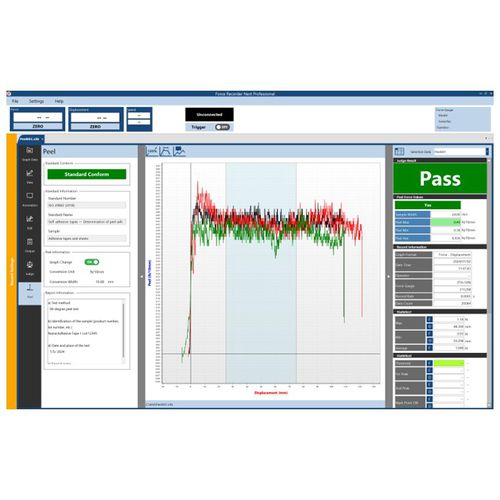 Module logiciel pour test de pelage - IMADA - de calcul / pour mesure de force / plug-in