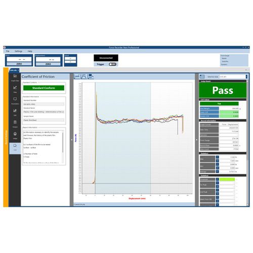 Module logiciel pour test de frottement - IMADA - de calcul / pour mesure de force / plug-in