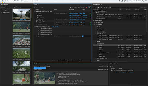 Logiciel de création - Media Encoder - ADOBE - de gestion / de publication / cloud