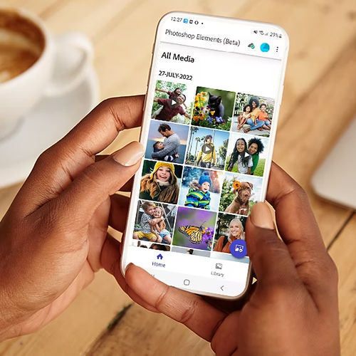 Logiciel de gestion d'images - photoshop elements 2025 - ADOBE - d'automatisation / d'édition / pour engins mobiles