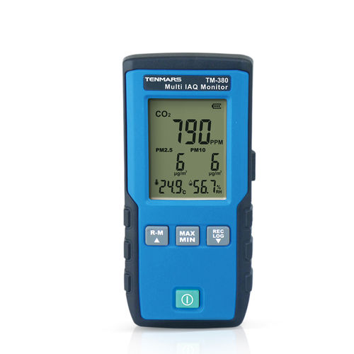 Moniteur de qualité de l'air CO2 - TM-380 - Tenmars Electronics - humidité relative / PM10 / température