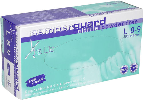 Gants de salle blanche - Semperguard® Nitrile Xtra lite - Sempermed - de protection chimique / en nitrile / en latex