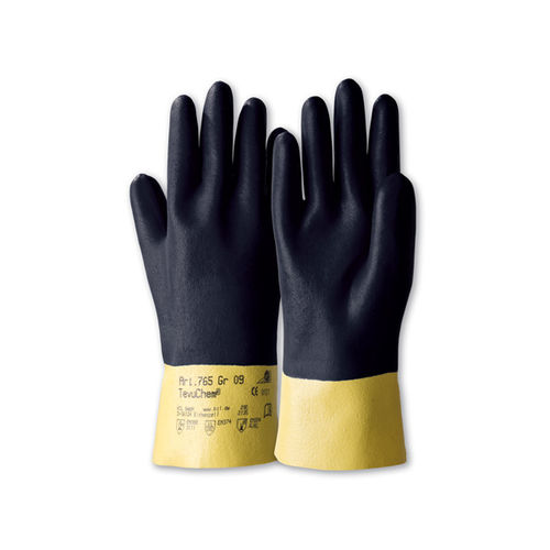 Gants de manutention - TevuChem® 765 - Kächele Cama Latex - pour l'industrie métallurgique / pour l'industrie pétrolière / de protection chimique