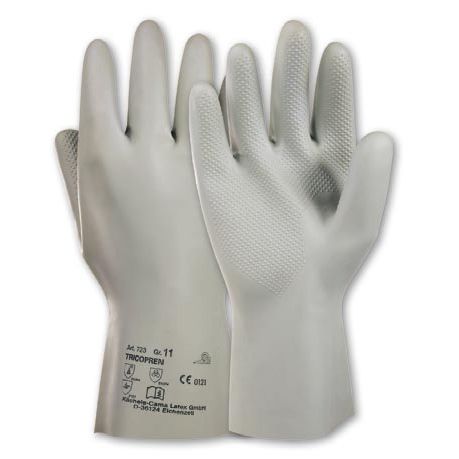 Gants de travail - Tricopren® 723 - Kächele Cama Latex - pour l'industrie chimique / de protection chimique / en coton