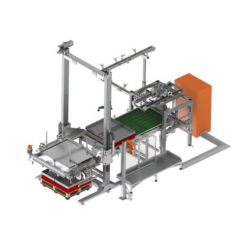 Palettiseur couche par couche - Productive Systems - colonne / pour bouteilles en plastiques / de jerrycan