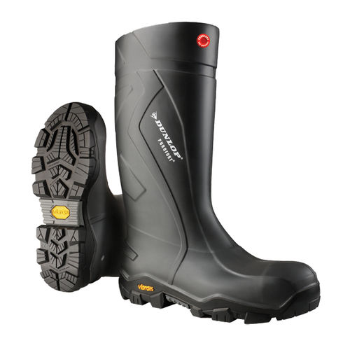 Bottes de sécurité à usage industriel - CC22A33 - Dunlop Hevea (IPF) - antidérapante / étanche / de protection chimique