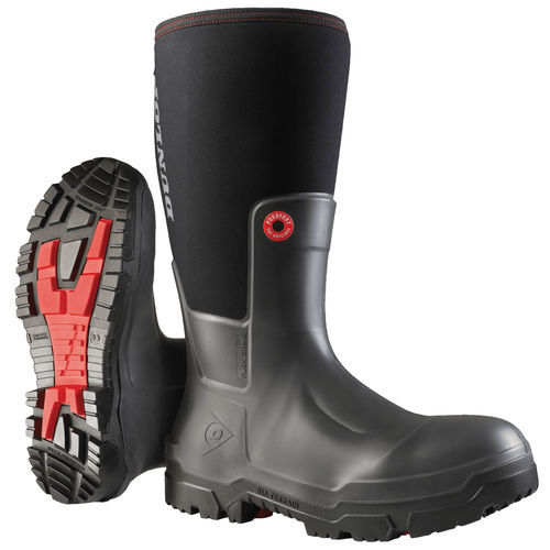 Bottes de sécurité à usage industriel - OD60A93 - Dunlop Hevea (IPF) - étanche / de protection chimique / antiperforation