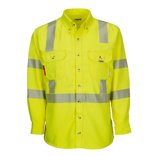 Chemise de travail - ISH65DH29RT - Lakeland Industries - haute visibilité / contre les arcs électriques / ignifuge