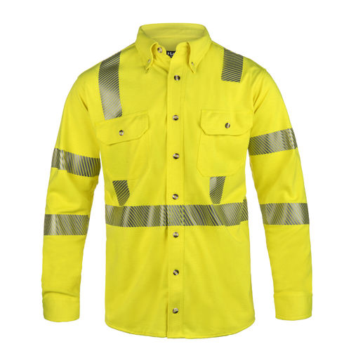 Chemise haute visibilité - ISHAT29RT - Lakeland Industries - de travail / contre les arcs électriques / en tissu