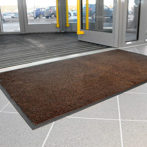 Tapis de propreté - COBAwash® - COBA Europe Ltd - en NBR / noir / marron
