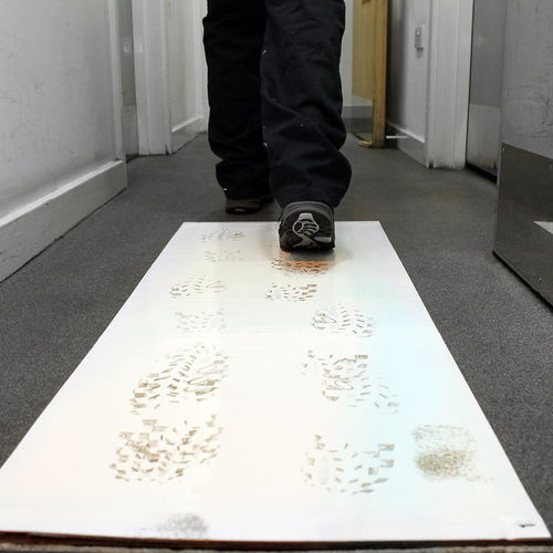 Tapis de propreté - WC0 series - COBA Europe Ltd - en polyéthylène / pour hôpitaux / blanc