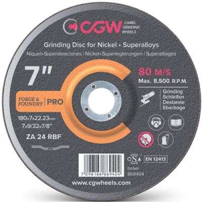 Disque abrasif à l'oxyde d'aluminium - RBF series - Camel Grinding Wheels - pour rectification / pour nickel