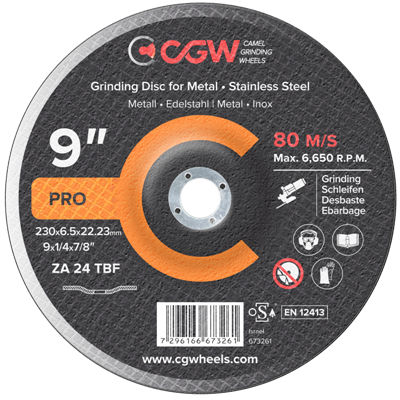 Disque abrasif à l'oxyde d'aluminium - Camel Grinding Wheels - à rectifier / pour acier inoxydable / pour matériaux ferreux
